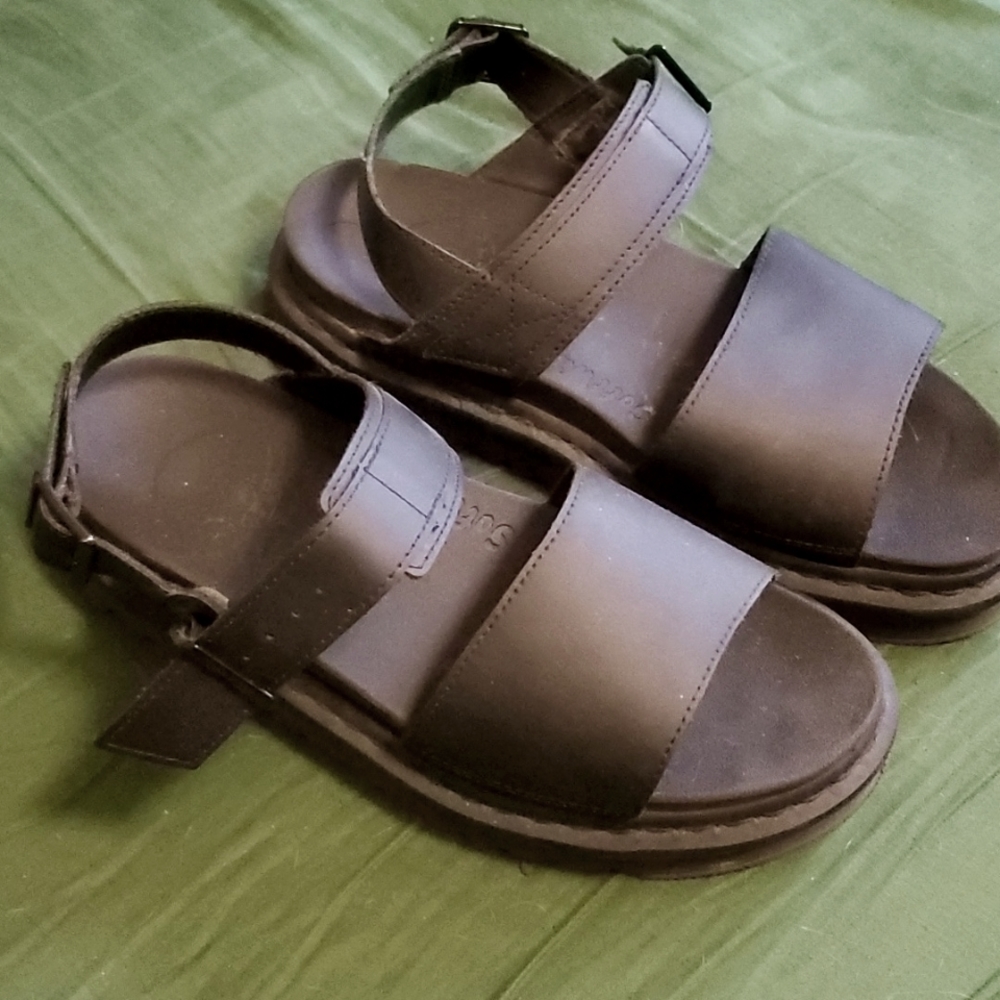 Black on black Dr.Marten Sandals SZ 9